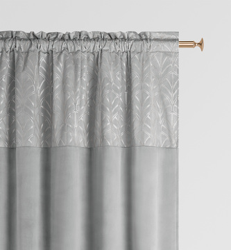 Dekorační závěs s řasící páskou BLISSY TAPE světle šedá 140x250 cm (cena za 1 kus) MyBestHome