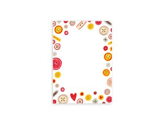 Chaukiss Poznámkový blok A6 knoflíky