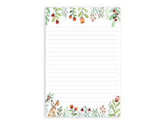 Chaukiss Poznámkový blok A5 květinový