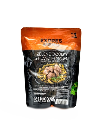 Expres menu - Zelené fazolky s hovězím masem (SCD) 300g