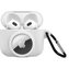 iWant AirPods 3.generace silikonové pouzdro s Airtag kapsou bílé