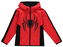 Dětská mikina s kapucí Marvel|Spiderman: Miles Morales (výška 134-140 cm) červený polyester