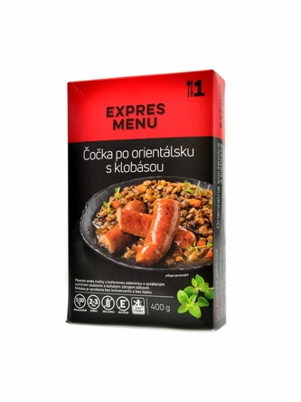 Expres menu - KM Čočka po orientálsku s klobásou 400g