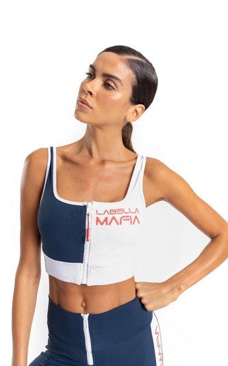 Sportovní podprsenka Gravity Blue - LABELLAMAFIA - Velikost: M