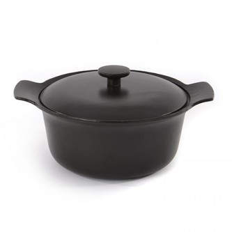 BERGHOFF Hrnec s poklicí litinový RON 24 cm černá BF-3900040