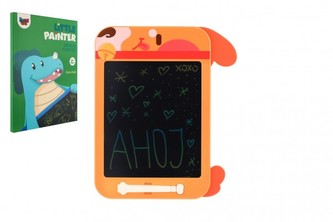 Tabuľka kresliaca plast 19,5x29cm oranžová v krabici 25x34cm