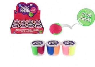 Sliz - Hmota hopíková skákací v kelímku 7x6cm  - cena za 1 KS