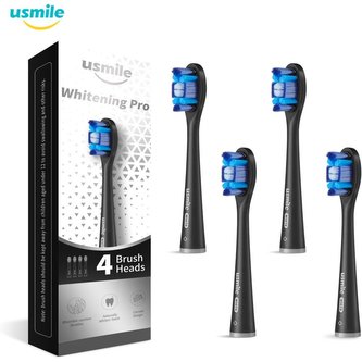 USMILE Whitening Pro Brush Head náhradní hlavice 4ks Black