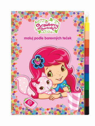 Omaľovánka A5 Strawberry Maľuj podľa farebných bodiek