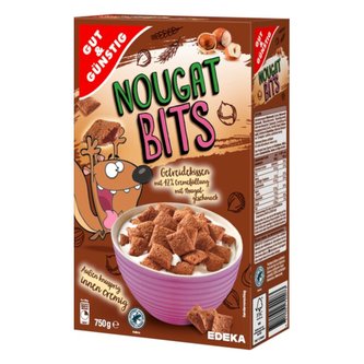 GG Nougat Bits plněné polštářky s krémovou nugátovou náplní 750g