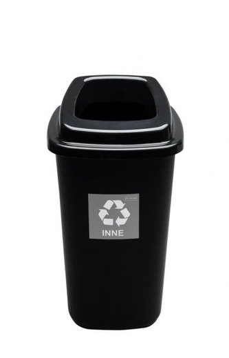 Odpadkový koš na tříděný odpad 28 l - černý, směsný odpad