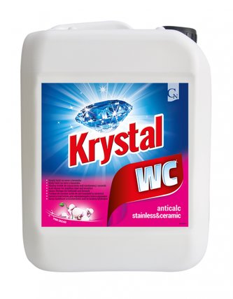 KRYSTAL WC na nerez a keramiku , růžový 5 l