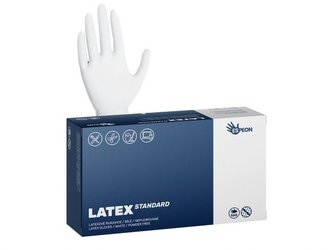 Rukavice úklidové jednorázové LATEX STANDARD nepudrované M