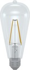 FILAMENT klasická LED žiarovka ND 7-60W ST64 E27 827 CL