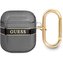 Guess TPU Printed Stripe pouzdro Airpods 1/2 černé