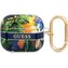 Guess TPU Flower Print pouzdro Airpods 3 modré
