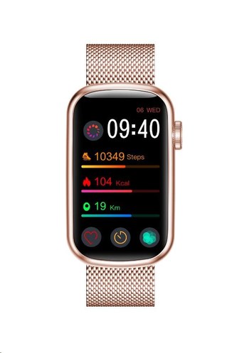 Garett Smartwatch Wave RT zlatá oceľ Garett Smartwatch Wave RT zlatá oceľ