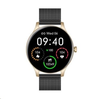 Garett Smartwatch Classy zlato-černá, ocel Garett Smartwatch Classy zlato-černá, ocel