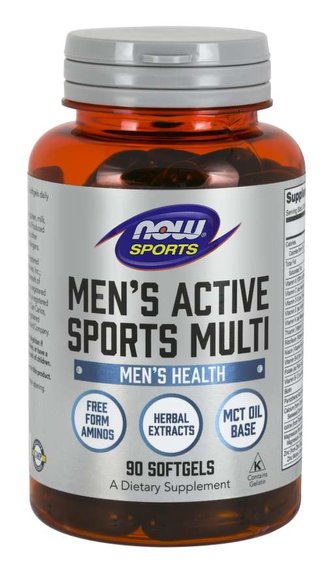 Multivitamín Men‘s Active Sports - NOW Foods - 90 kaps.