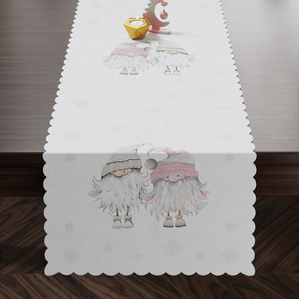 Ubrus - běhoun na stůl GNOM růžová 38x180 cm Mybesthome