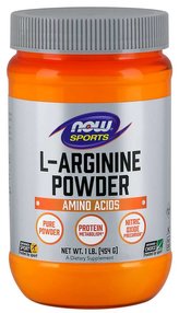 L-Arginin prášek - NOW Foods - 454 g