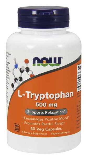 L-Tryptofan 500 mg - NOW Foods - 60 kaps.