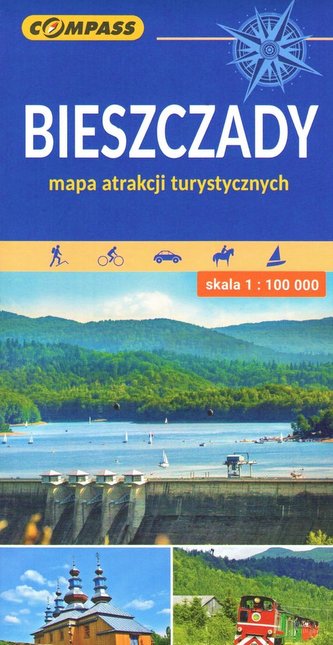 Bieszczady Mapa atrakcji turystycznych Bieszczady Mapa atrakcji turystycznych