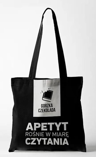 Torba eko czarna. Apetyt rośnie w miarę czytania