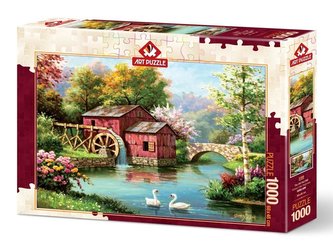 Puzzle 1000 Czerwony stary młyn