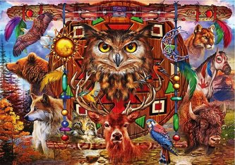 Puzzle 4000 Totem - Zwierzęta