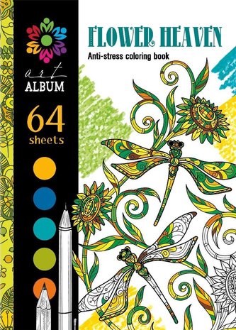 Kolorowanka antystresowa 143x200 32 Flower heaven