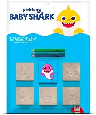 Baby Shark - pieczątki 5szt