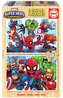 Puzzle 2x25 Marvel Super Hero Adventures (drewno)
