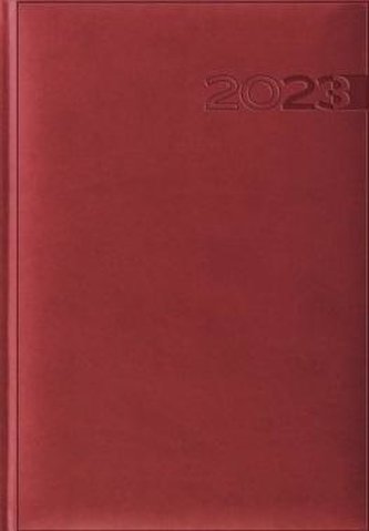 Terminarz 2023 A5 Print czerwony