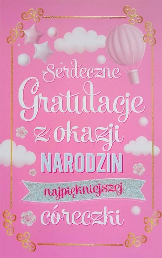 Karnet Narodziny dziewczynka 2K - 088