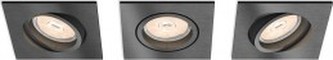 BODOVÉ ZAPUŠTĚNÉ SVÍTIDLO 50403/99/PN šedé, GU10 3x5,5W, set 3ks