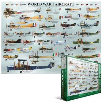 Puzzle 1000 lietadiel z prvej svetovej vojny