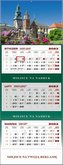 Kalendarz 2023 ścienny trójdzielny Wawel