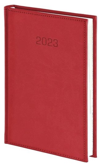 Kalendarz 2023 A4 Tygodniowy Vivella czerwony