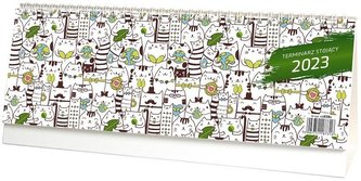 Terminarz 2023 biurkowy stojący tygodniowy