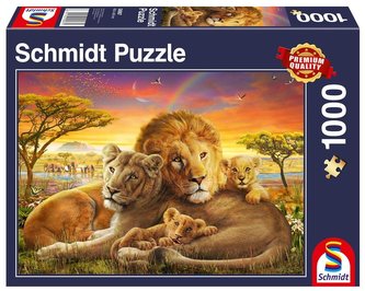 Puzzle 1000 Lwia rodzina Puzzle 1000 Lwia rodzina