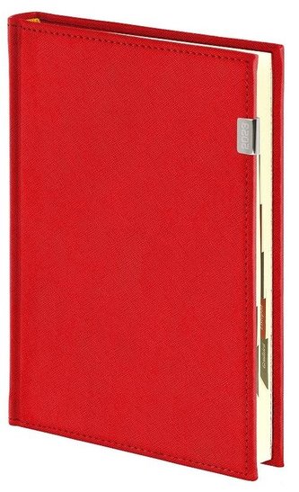 Kalendarz 2023 A5 Tyg. Cross z notesem czerwony