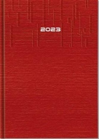 Terminarz 2023 A5 Milano czerwony