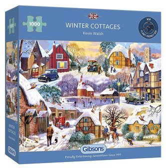Puzzle 1000 Zima na wsi G3