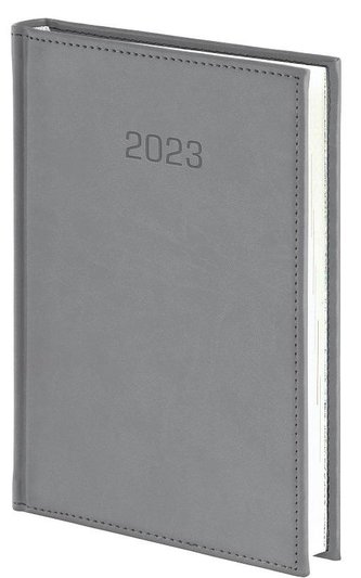 Kalendarz 2023 A4 Dzienny Vivella szary