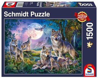Puzzle PQ 1500 Rodzina wilków G3 Puzzle PQ 1500 Rodzina wilków G3