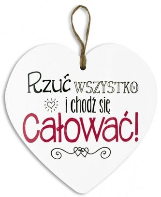Zawieszka Serce 23-Rzuć wszystko