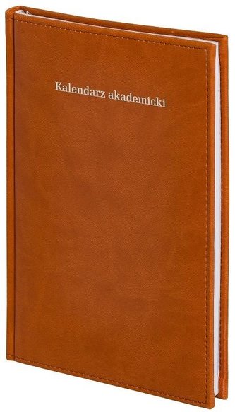 Kalendarz akademicki 2022/23 A5 tyg. Vivella Brąz