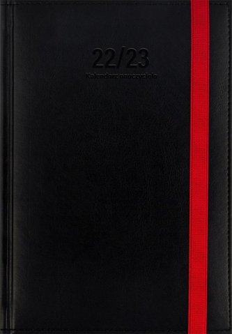 Kalendarz naucz. 2022/2023 A5 tyg. Nebraska Czarny