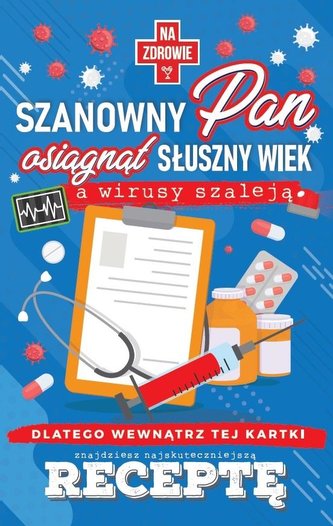 Karnet Urodzinowy z receptą JCX - 053